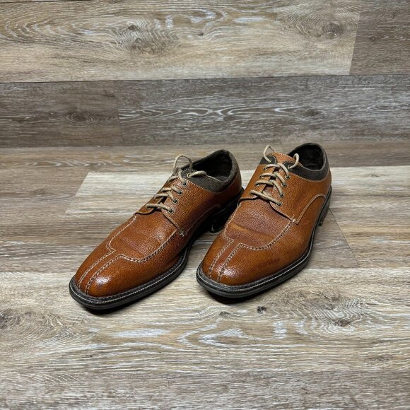 Cole Haan Cognac Brown Leather Dress Shoe Men's Size 11.5 - Picture 1 of 6